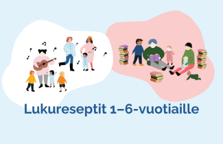 Lukuresepteillä luettavaa 1-6-vuotiaille ja heidän perheilleen Keski-Suomessa.